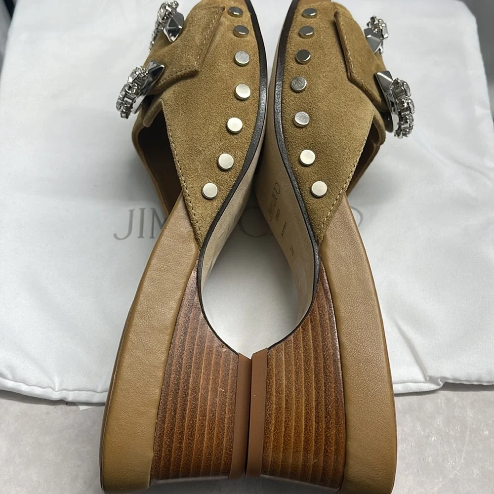 Brand new never worn Jimmy Choo ANISE 95 Gold Liquid Metal Sandal QUI/010 Size36 - Picture 11 of 15